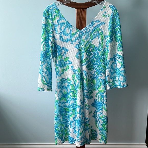 Lilly Pulitzer Size Small Blue/Green/White Dress - Picture 2 of 7